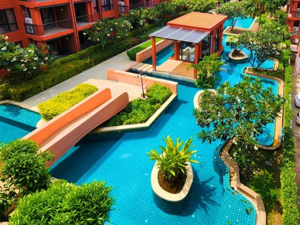 Spacious Hua Hin Condo Living Area Bright