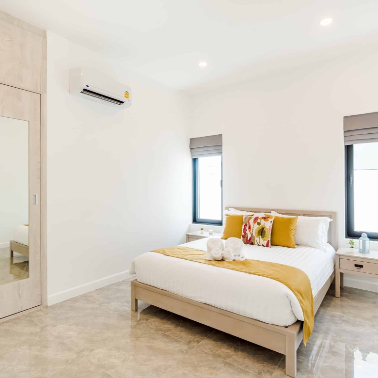 Chic Hua Hin Villa with Balinese Style Pool