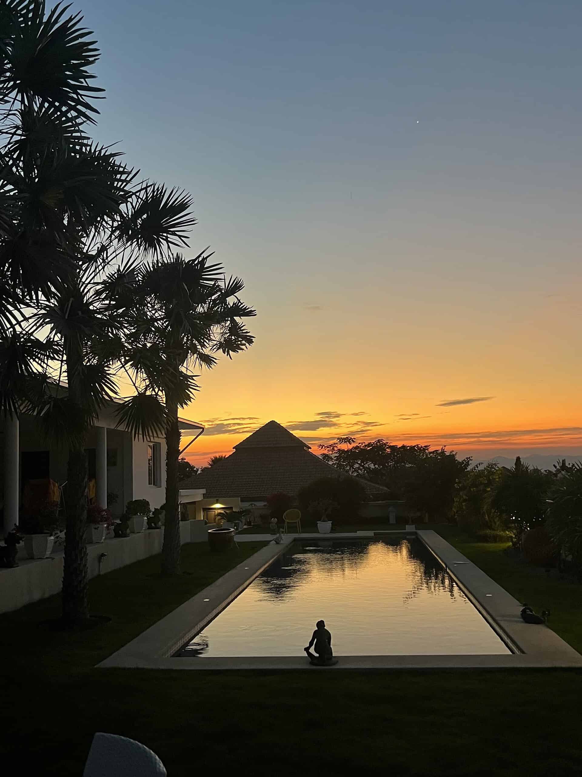 Tropical Hua Hin Villa with Pool View