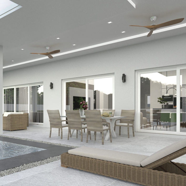 Spacious Modern Villa with Garden Views