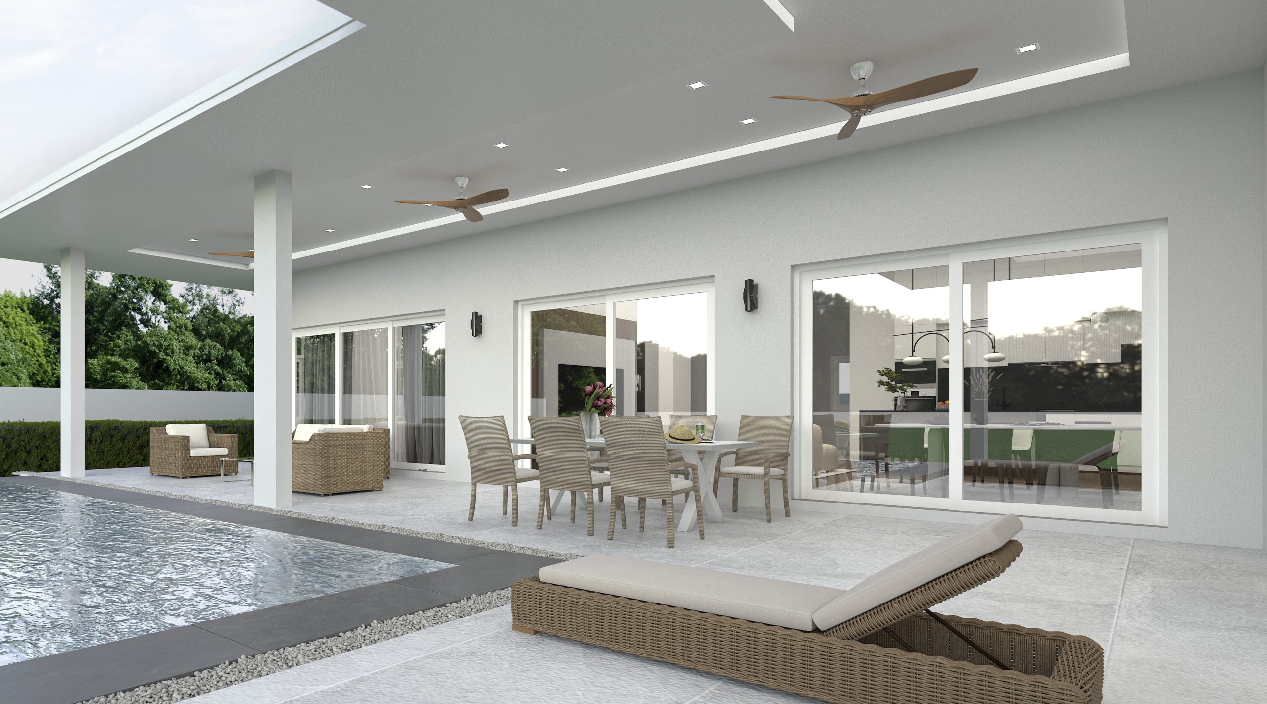 Spacious Modern Villa with Garden Views