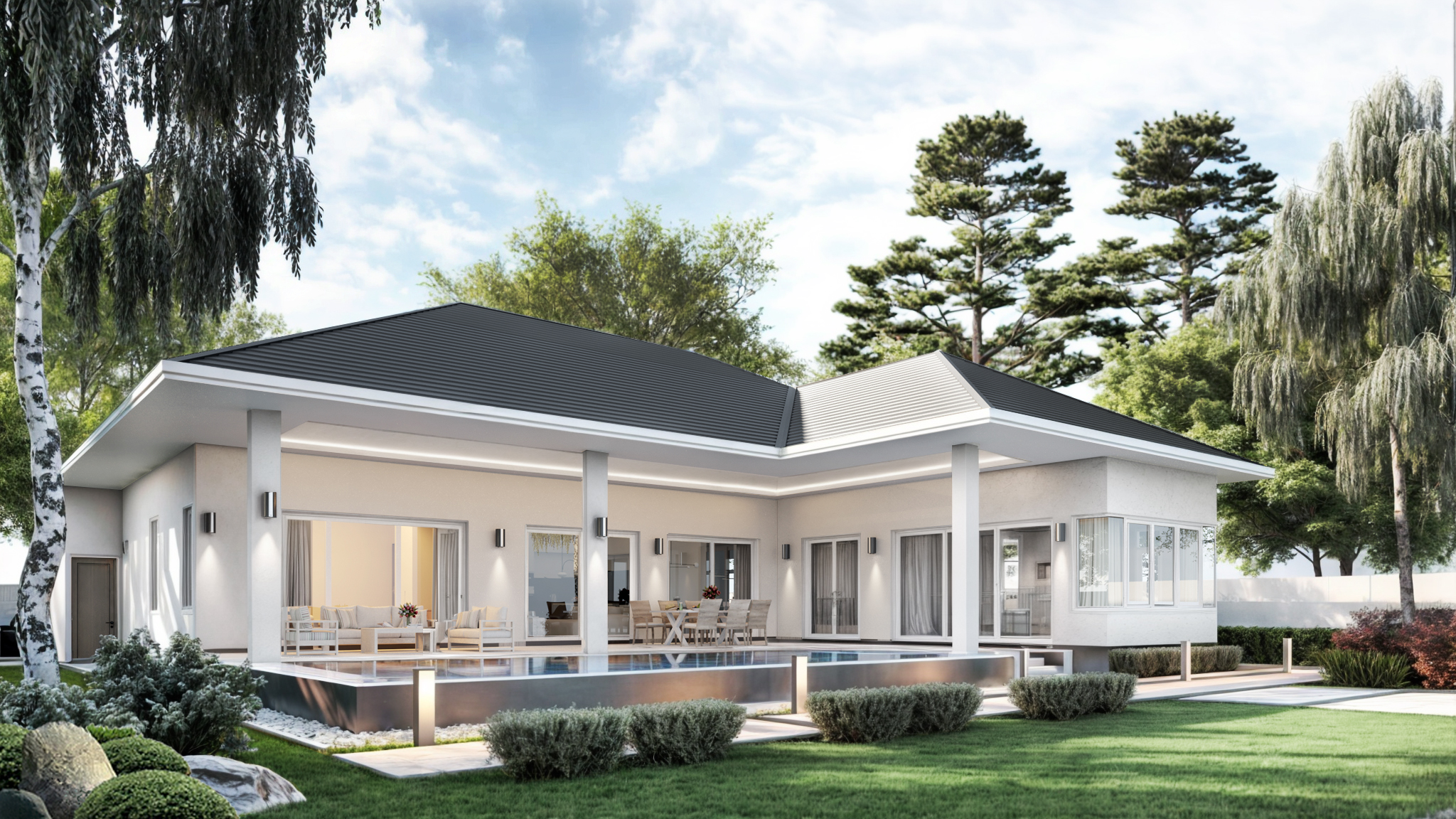 Modern Poolside Villa Living in Hua Hin