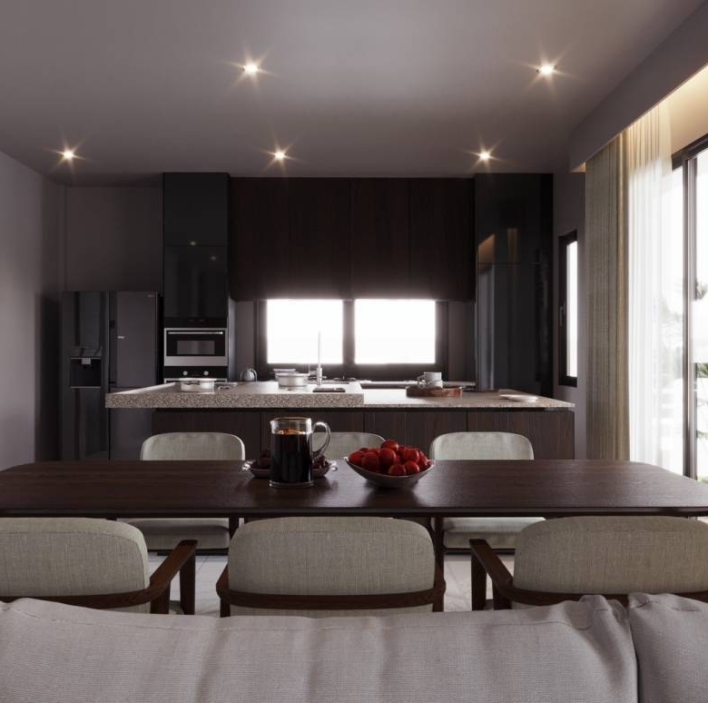Elegant Villa Kitchen With Premium Appliances