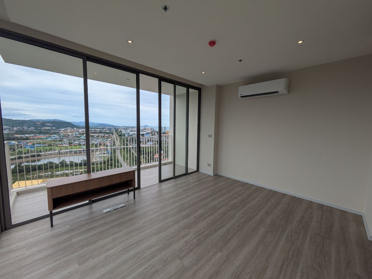 Modern Oceanfront Condo Living Room with Bright Views Modern Ocean View Condo Sales Hua Hin Project