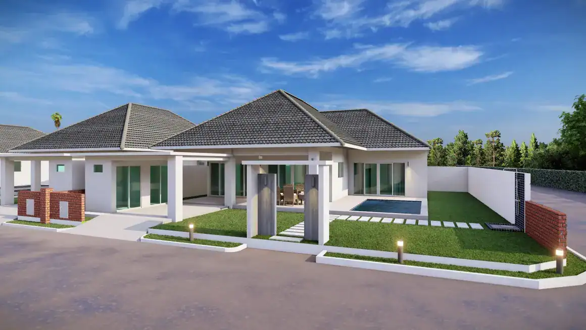 Luxury Hua Hin Smart Hamlet Villa Exterior