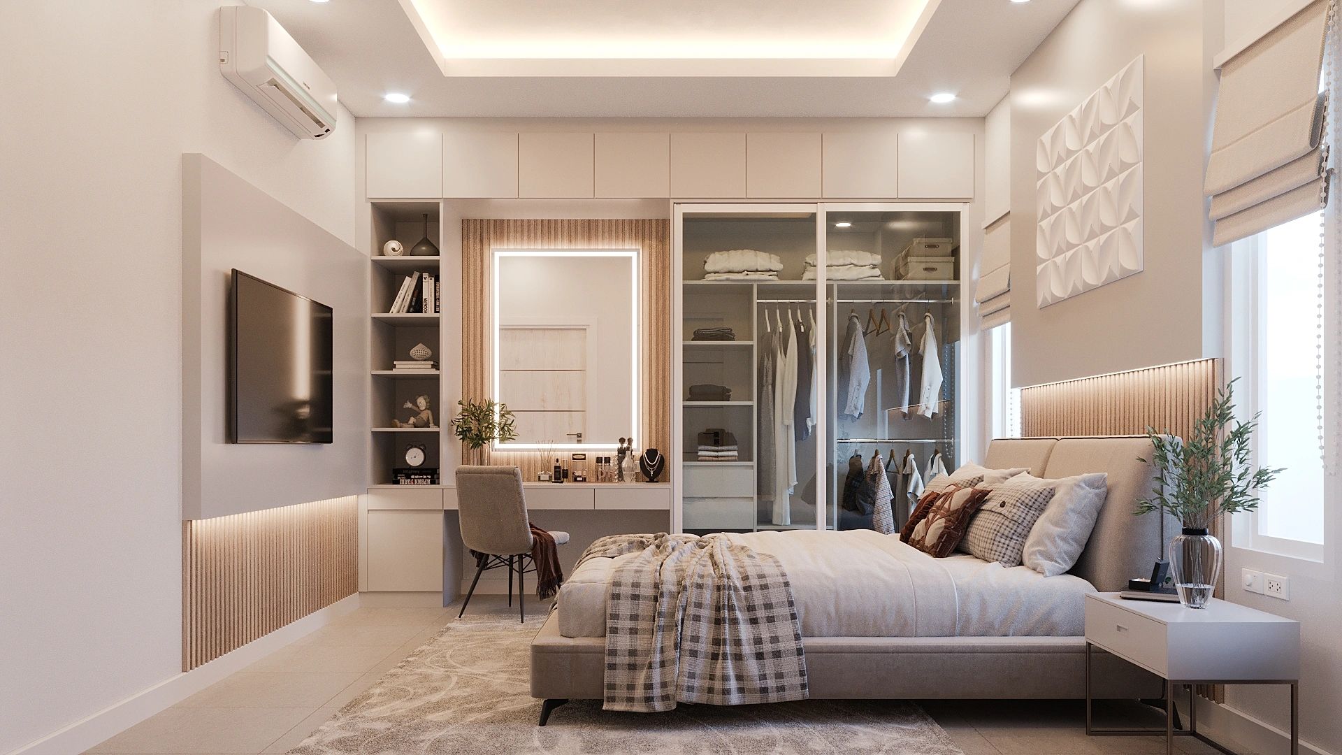 Spacious luxury villa lush greenery surroundings