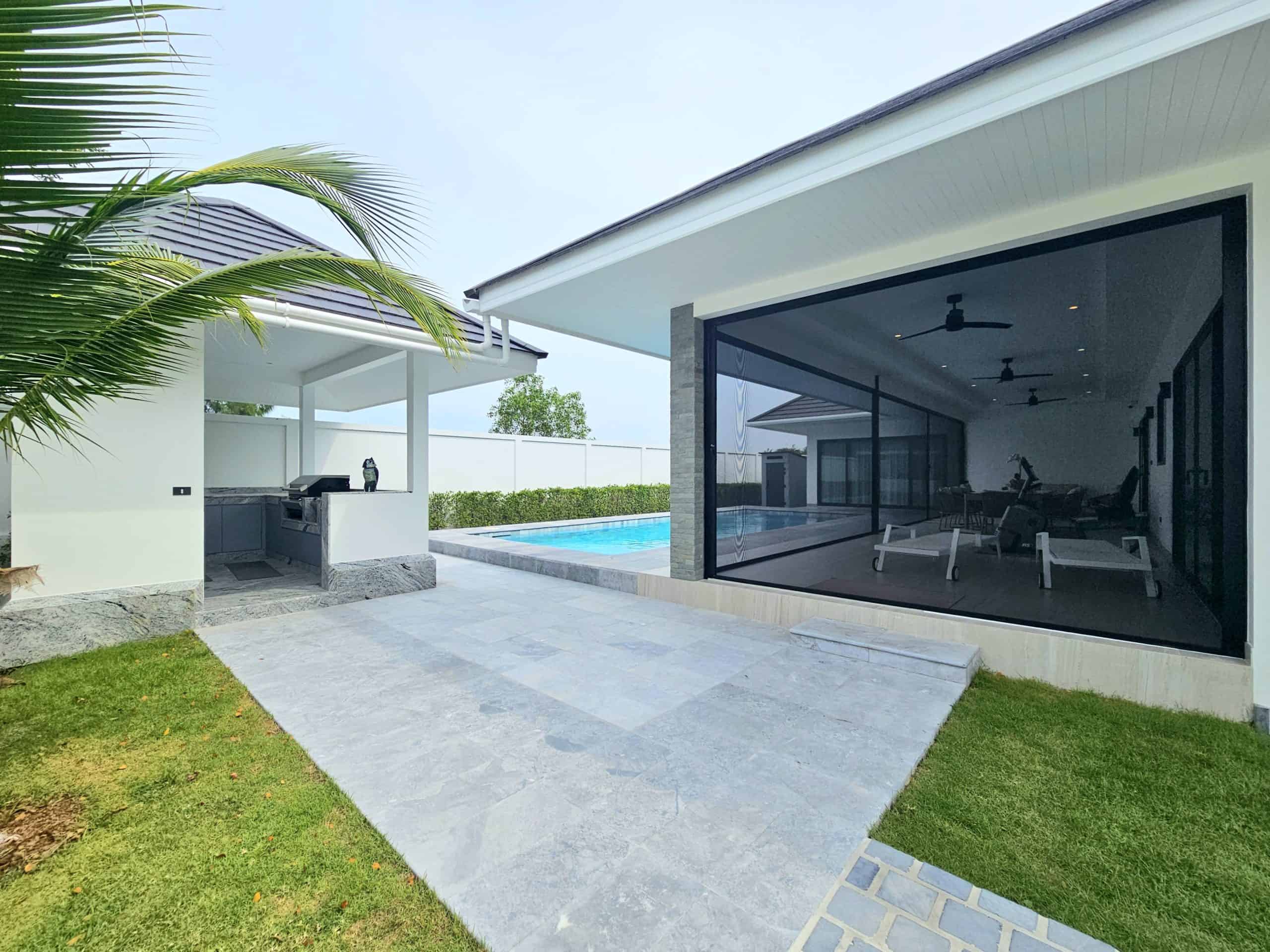 Upscale Hua Hin Villa Seamless Indoor Outdoor Flow Stylish Villa Featuring Private Pool Oasis