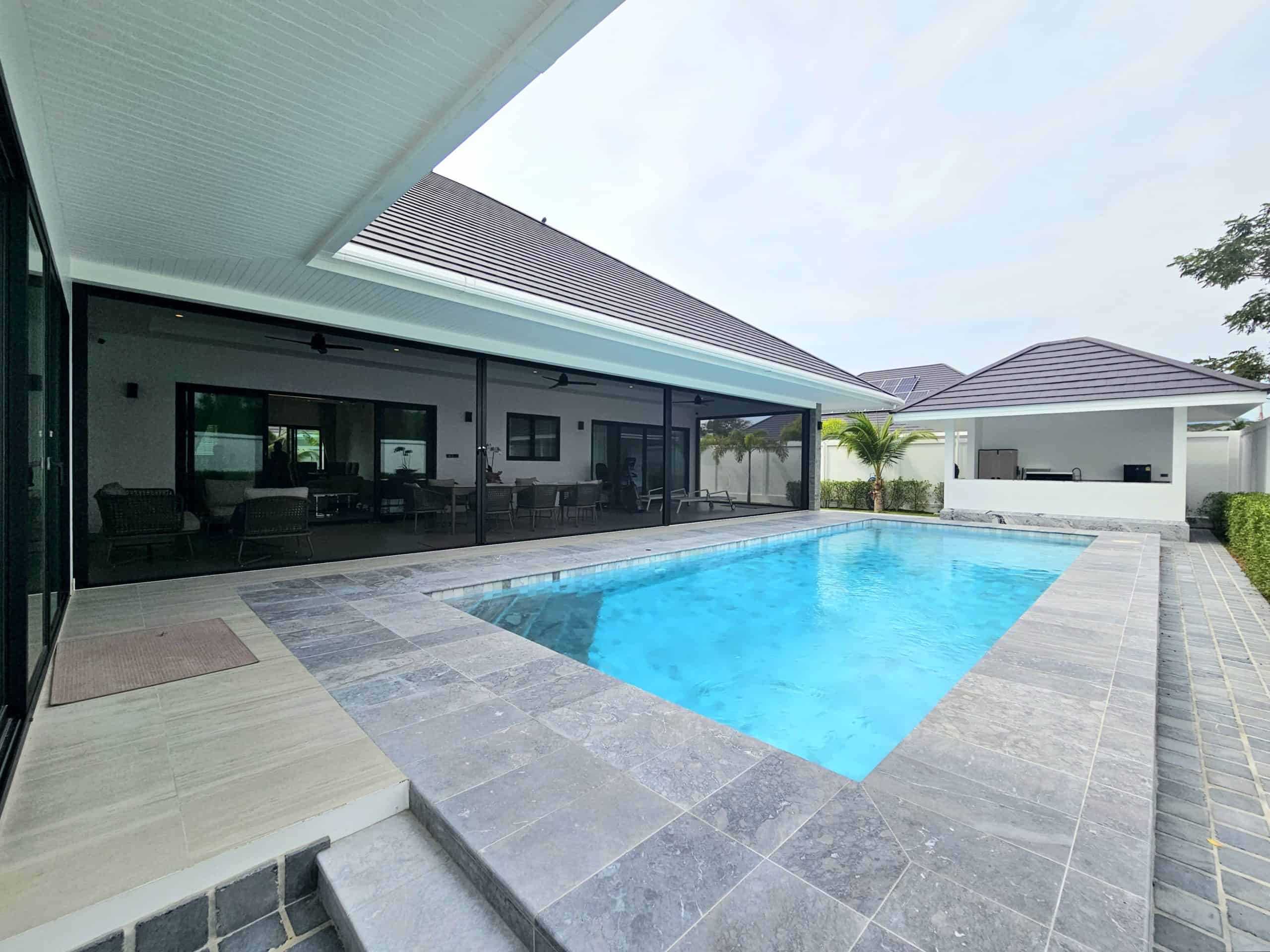 Modern Pool Villa Hua Hin Lush Green Surroundings Modern Poolside Villa in Hua Hin Resort