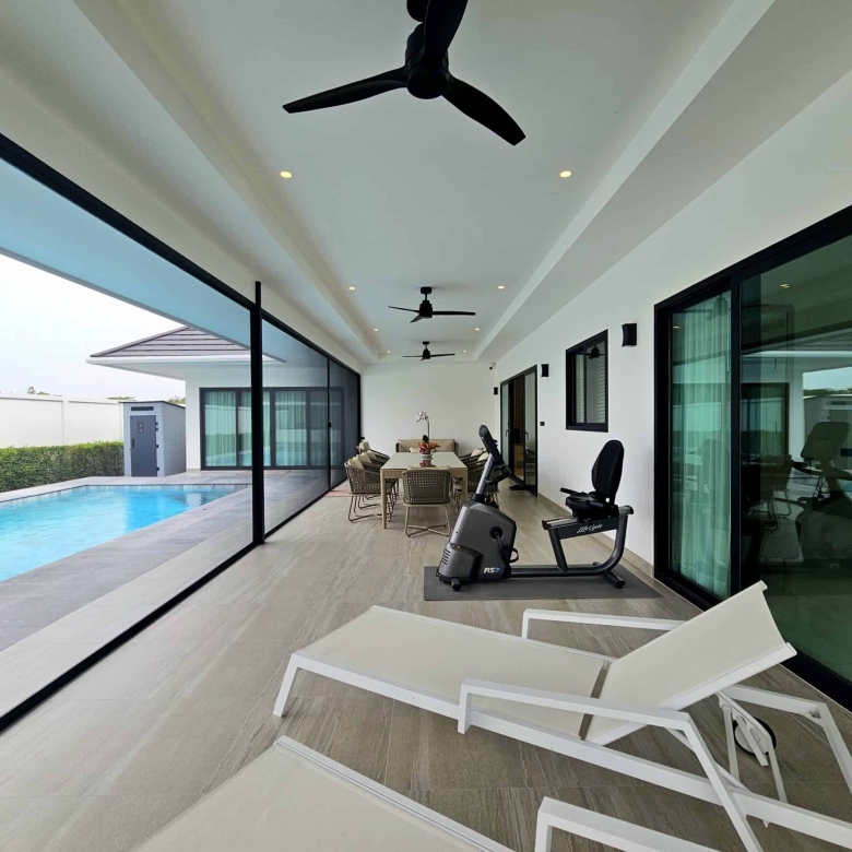 Peaceful Villa with Pool and Garden Views